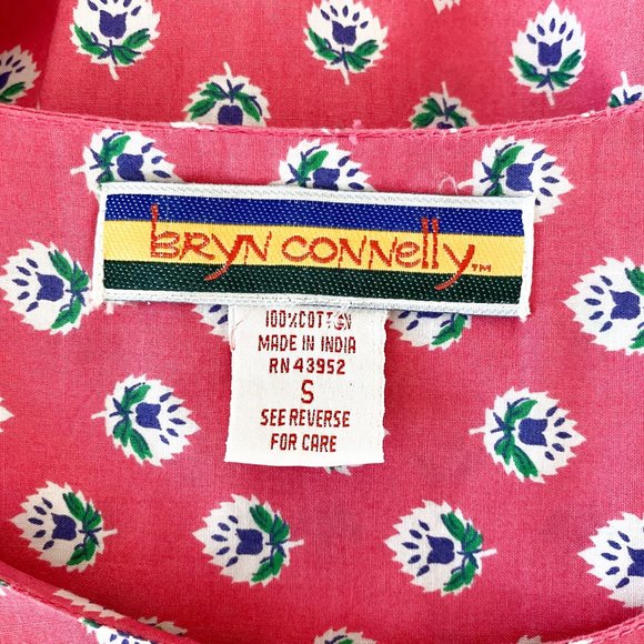 Vintage 90's Brynn Connelly Pink Sleeveless Tulip Midi Dress Small - Picture 4 of 4